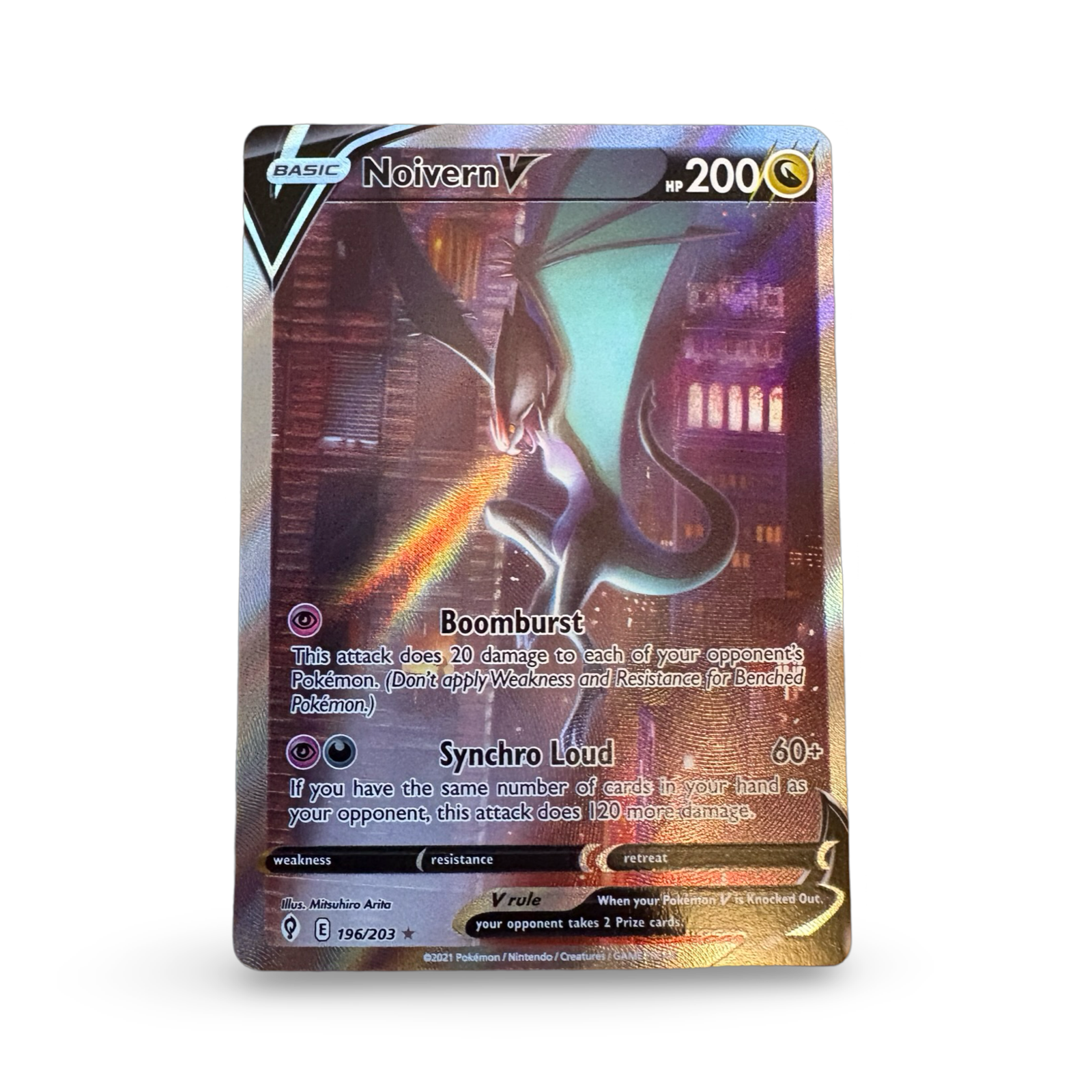noivern v pokemon card Evolving Skies Singles Noivern V (Alternate Full Art)